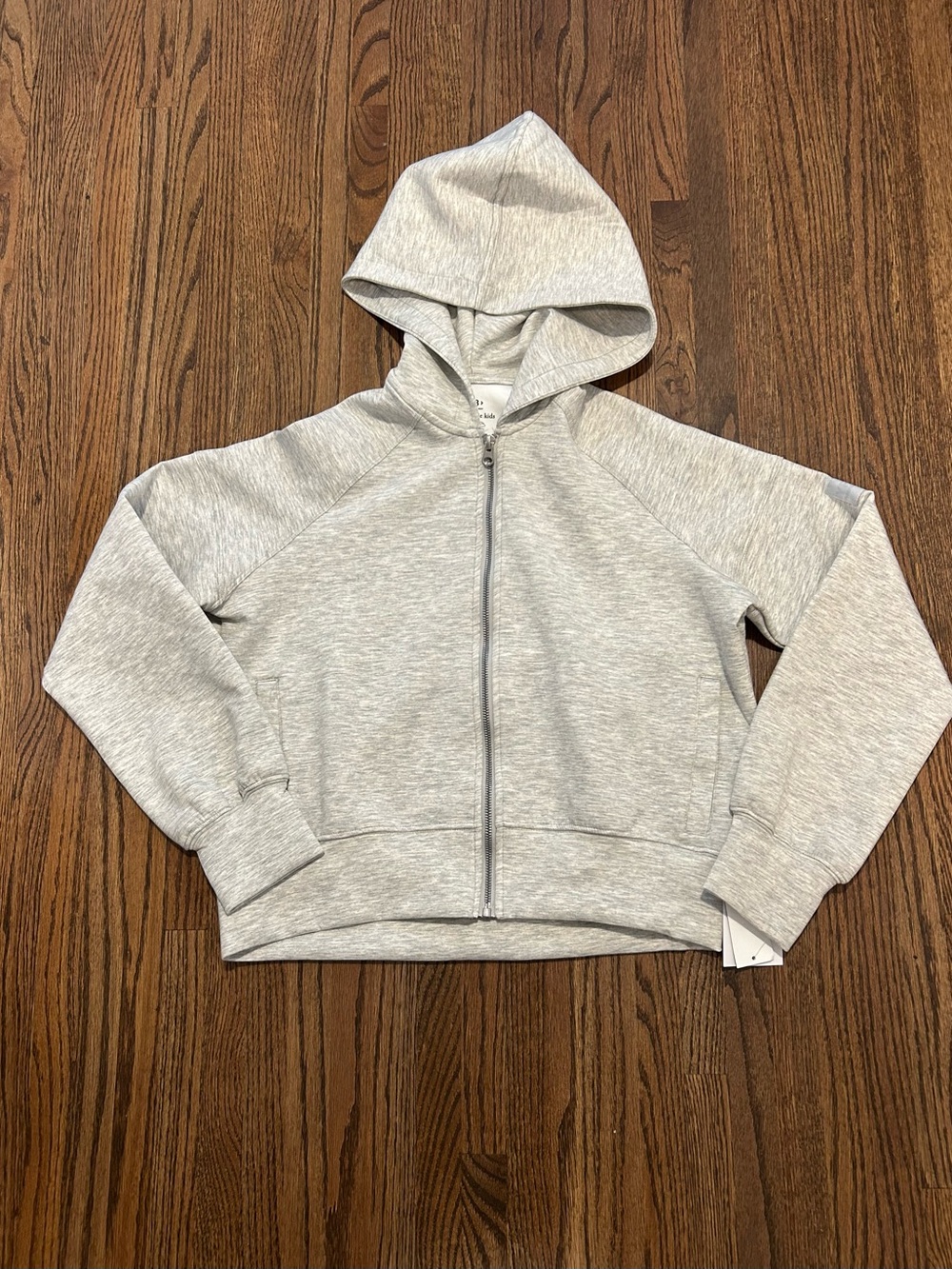 NWT Abercrombie Kids YPB Neoknit Full Zip Hoodie Gray 15/16